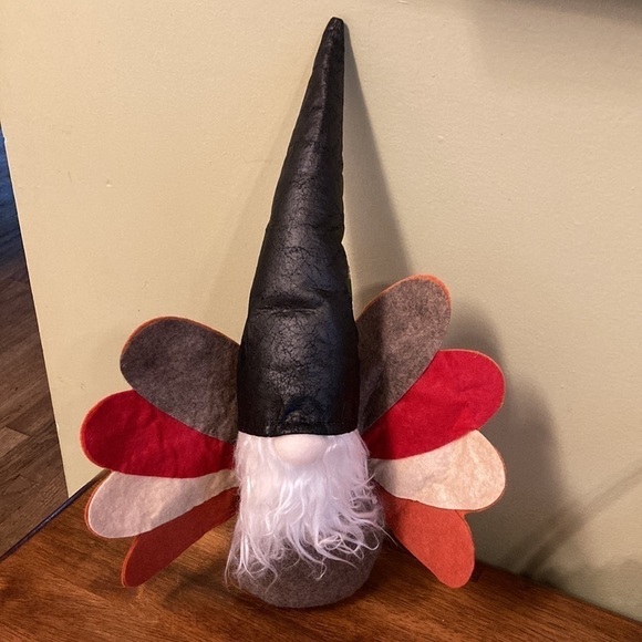 NWT! FALL FOR YOU Thanksgiving Felted STUFFED Turkey Gnome - Picture 2 of 6